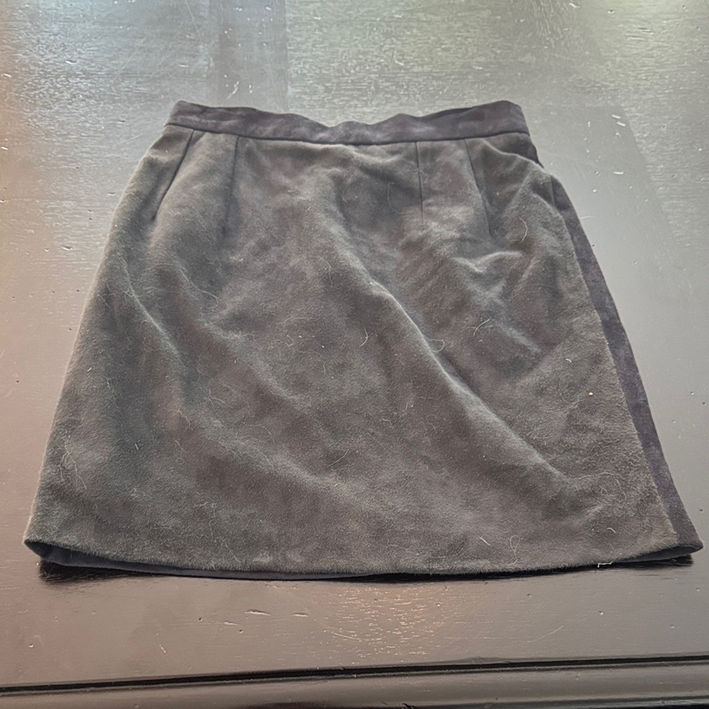 Ralph Lauren Vintage blue suede pencil skirt